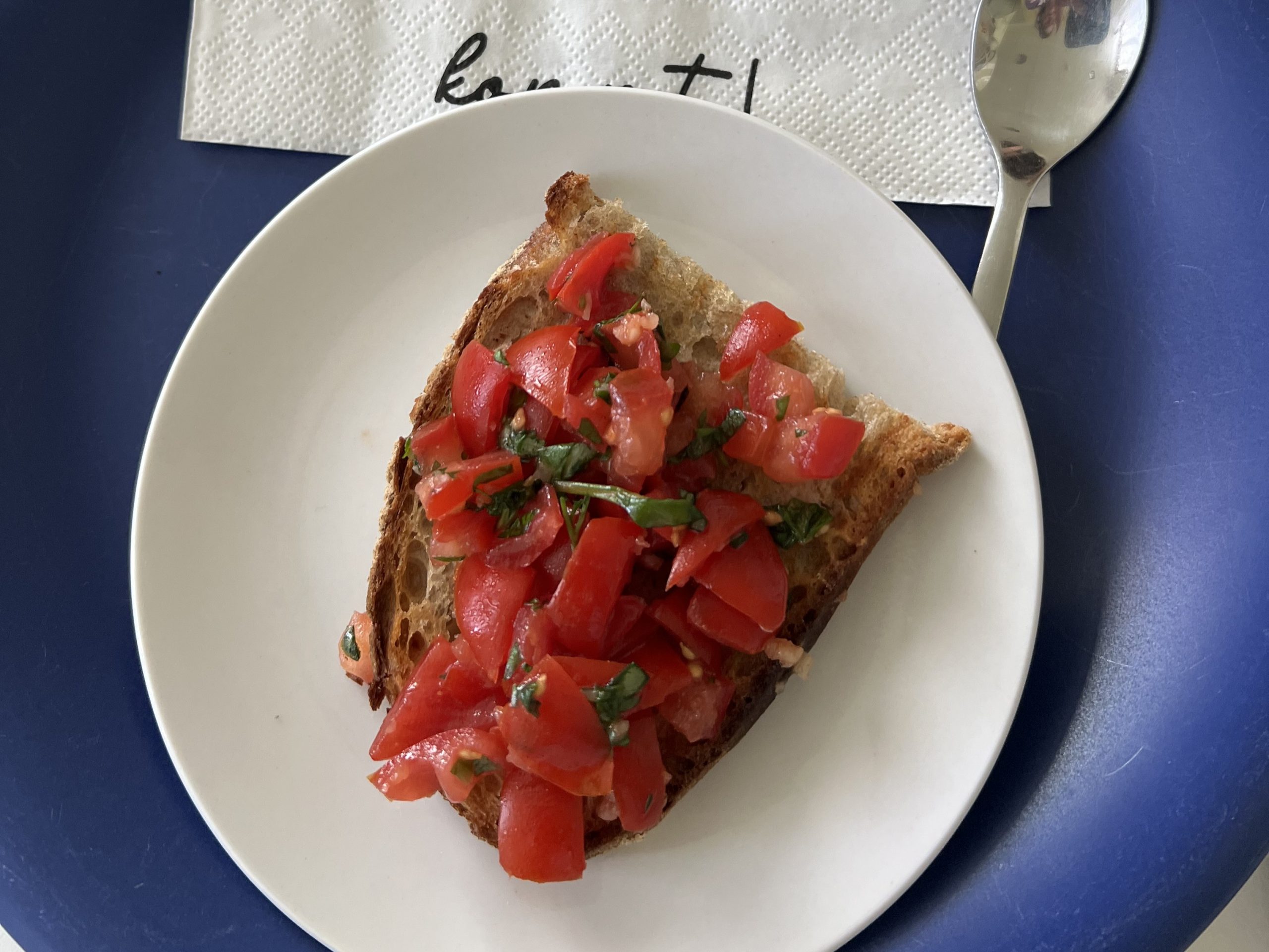 die leckeren Vorspeisen Bruschetta