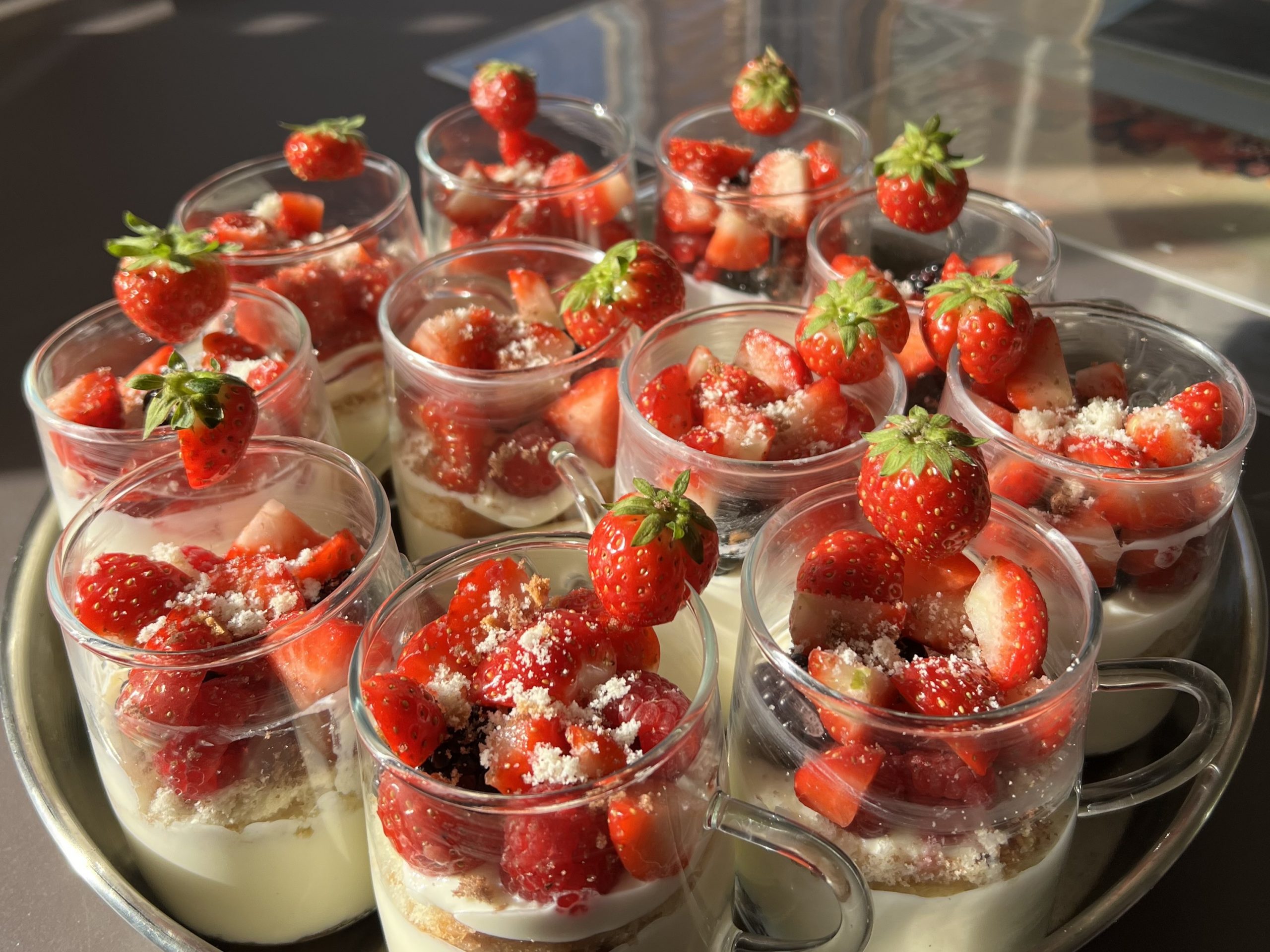 angerichteter Nachtisch